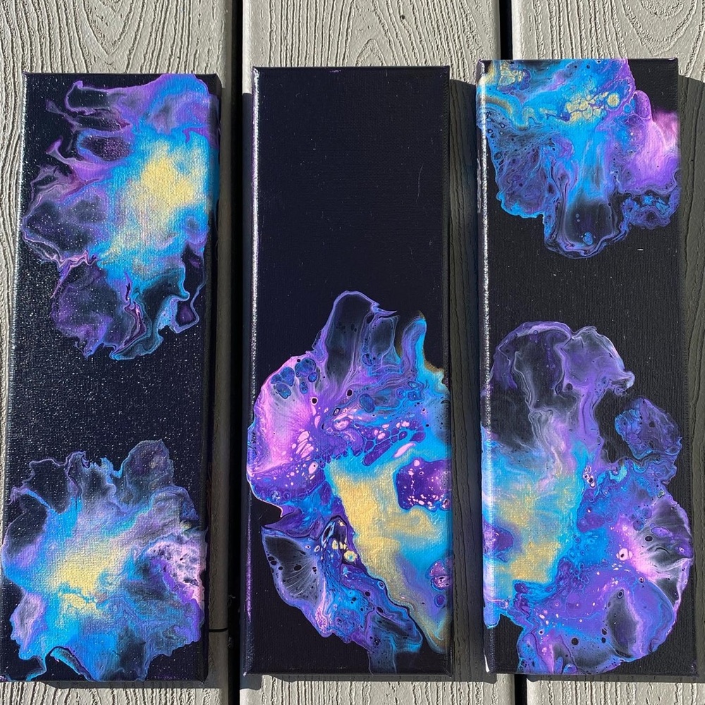 New Original Art. Custom acrylic pour abstract painting home decor